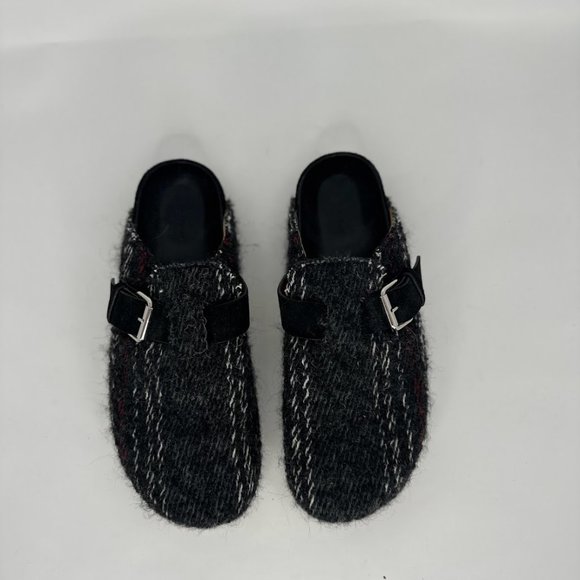 Isabel Marant Shoes - Isabel Marant Tweed Round-Toe Mules